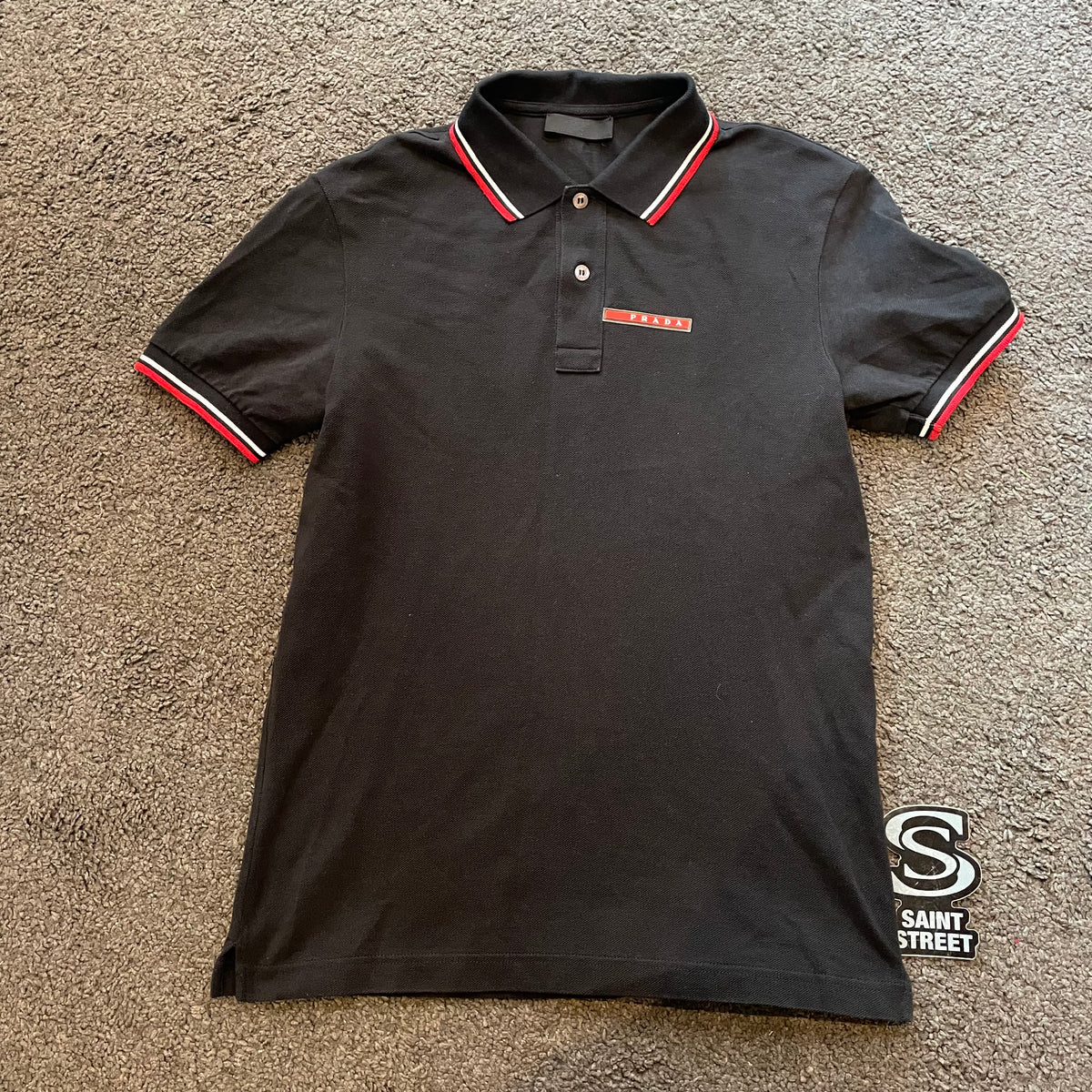 Prada Black Red Polo SaintStreetSneakers