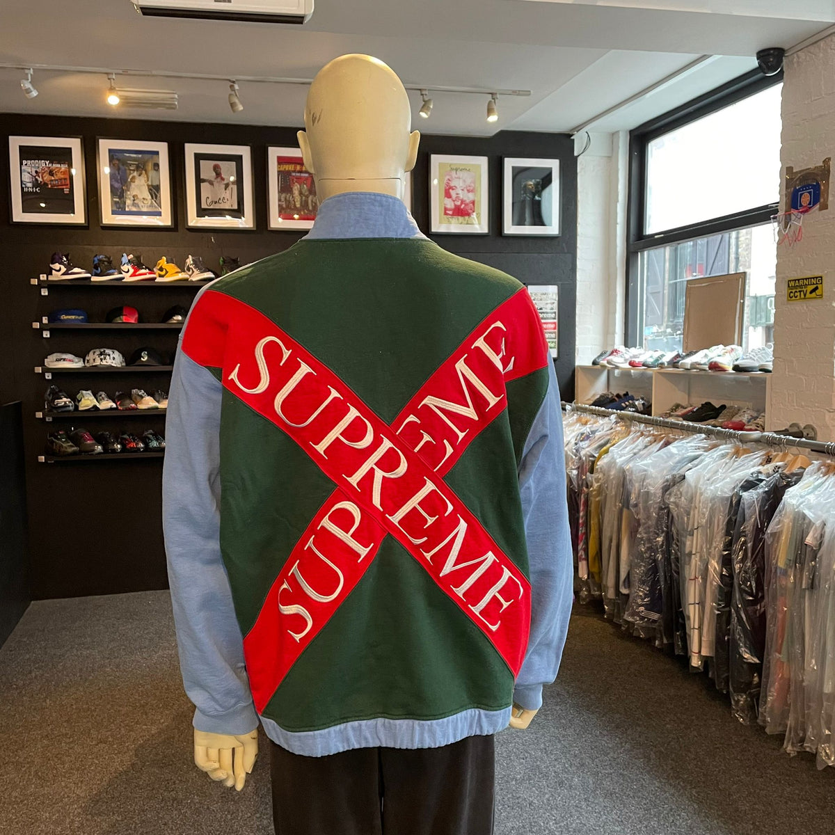 Supreme cross half zip hot sale sweatshirt