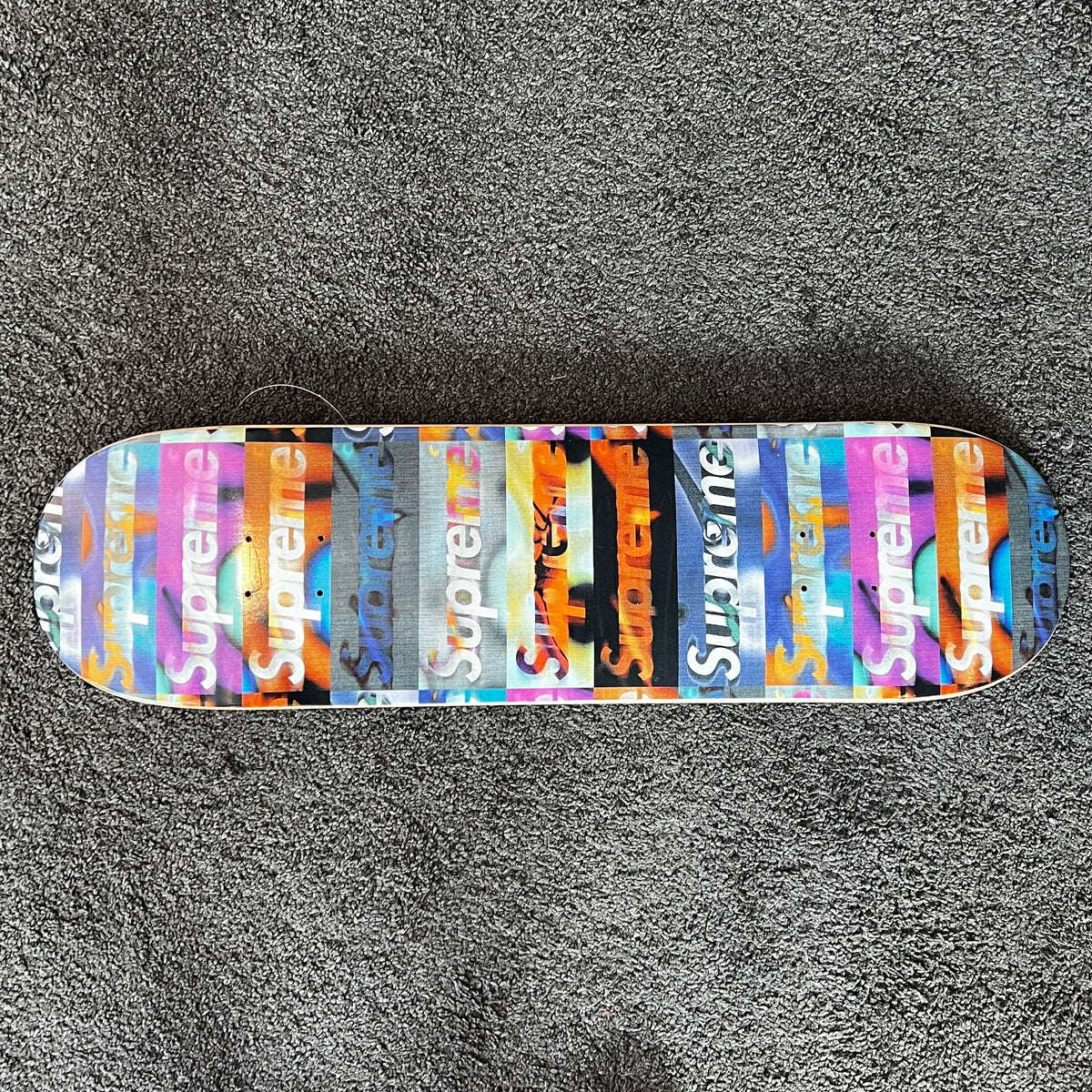 Supreme Distorted Logo Skateboard Deck – SaintStreetSneakers