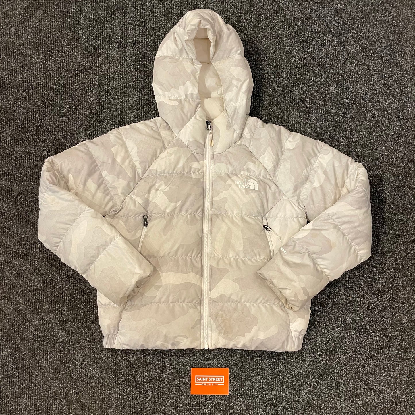 TNF White Camo Puffer (W)