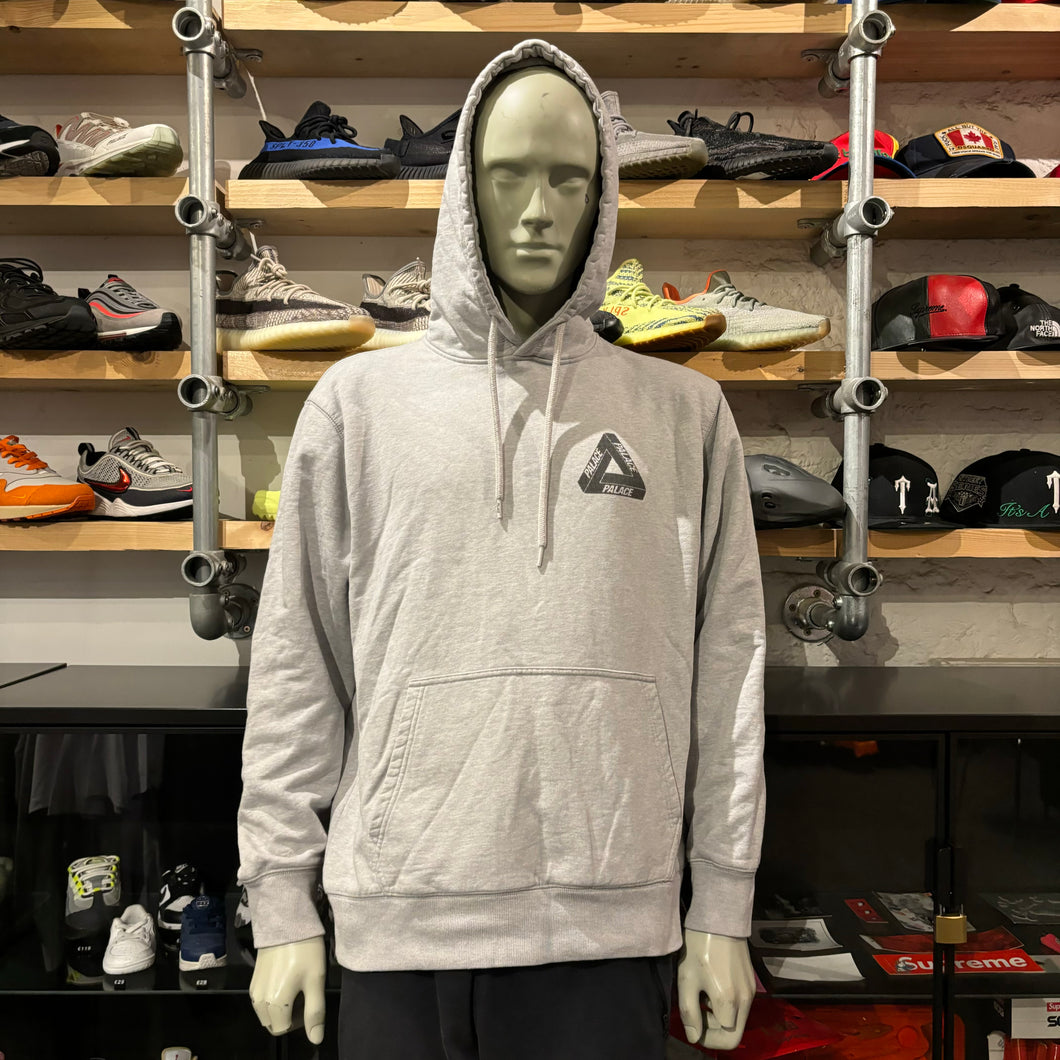 Palace Tri Mesh Hoodie Grey