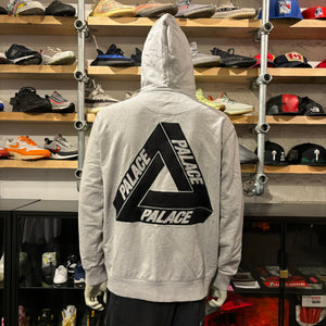 Palace Tri Mesh Hoodie Grey