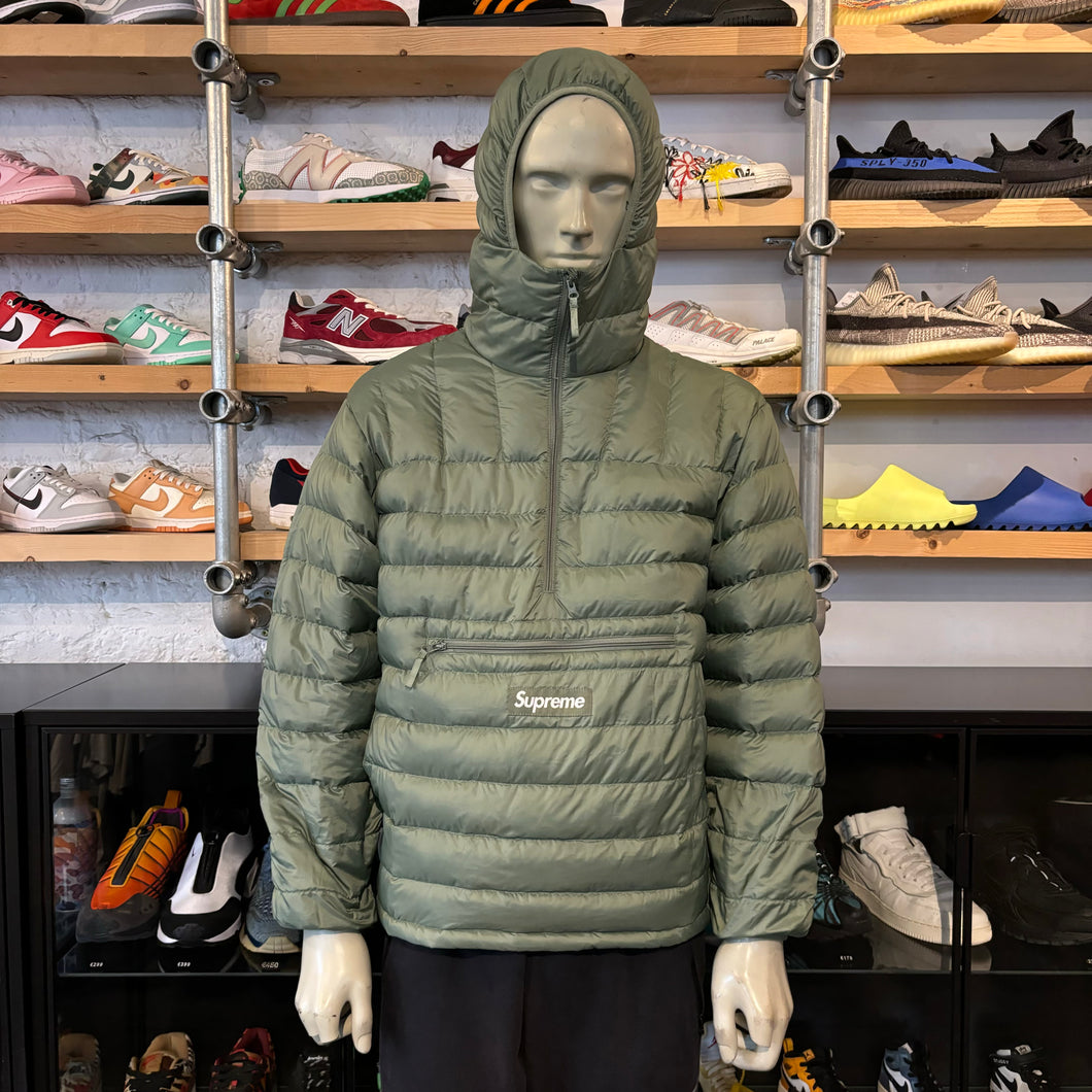 Supreme Olive 1/4 Zip Puffer