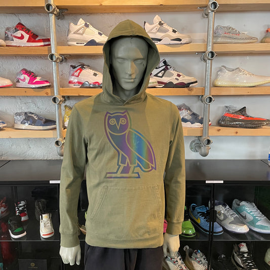 OVO Holographic Owl Hoodie Green