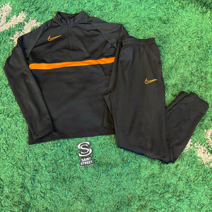 Nike Black/Orange Tracksuit (Youth)