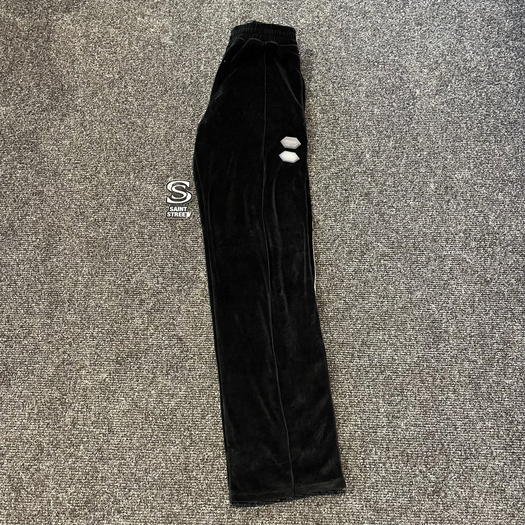 Off White Velour Track Pants