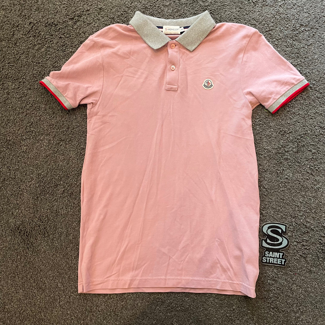 Moncler Pink Grey Polo SaintStreetSneakers