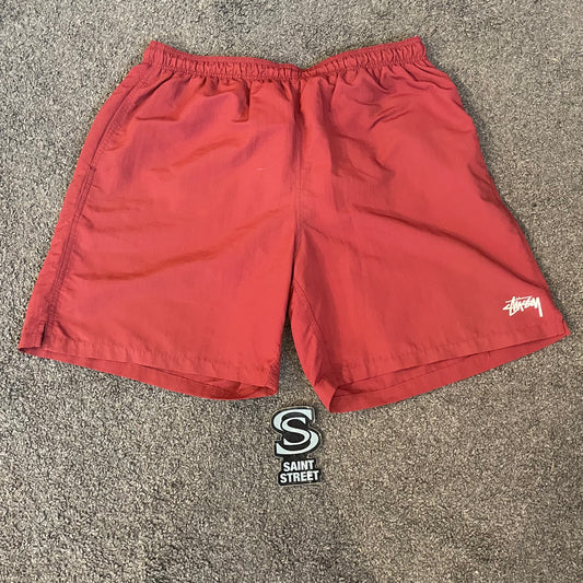 Stussy 'Small Logo' Shorts Burgundy