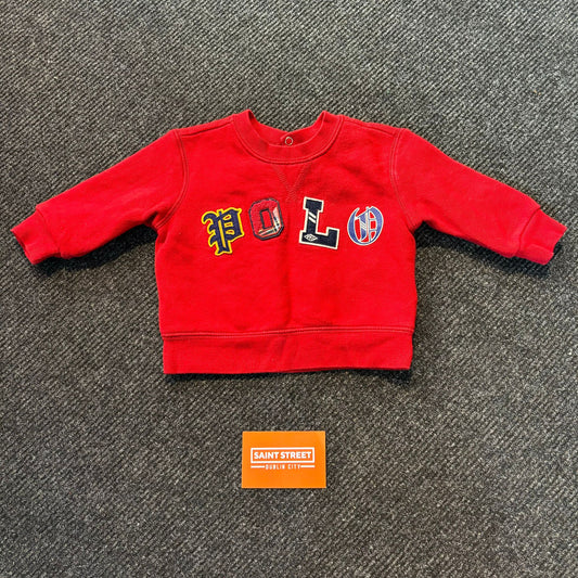 Ralph Lauren 'Patch' Crewneck Red