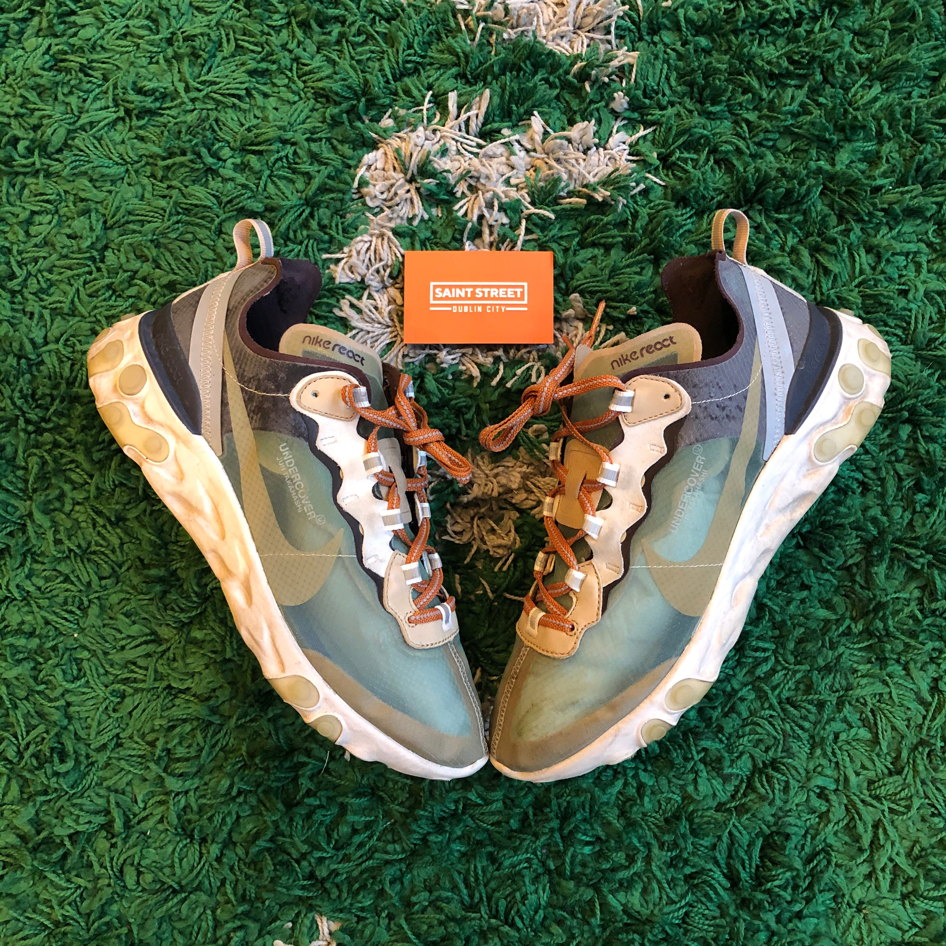 Nike X Undercover React Element 87 Green Mist SaintStreetSneakers