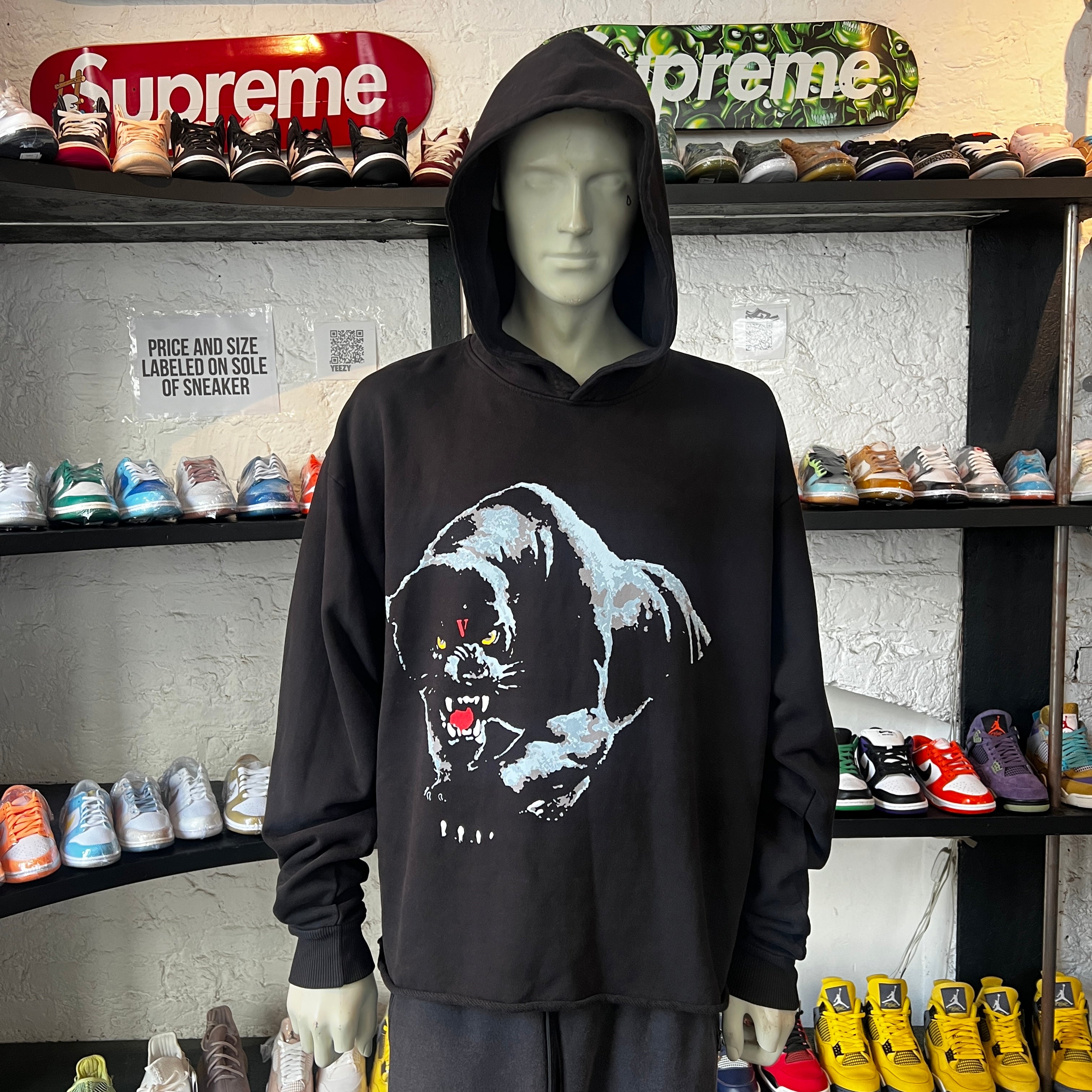 Vlone black panther hoodie sale